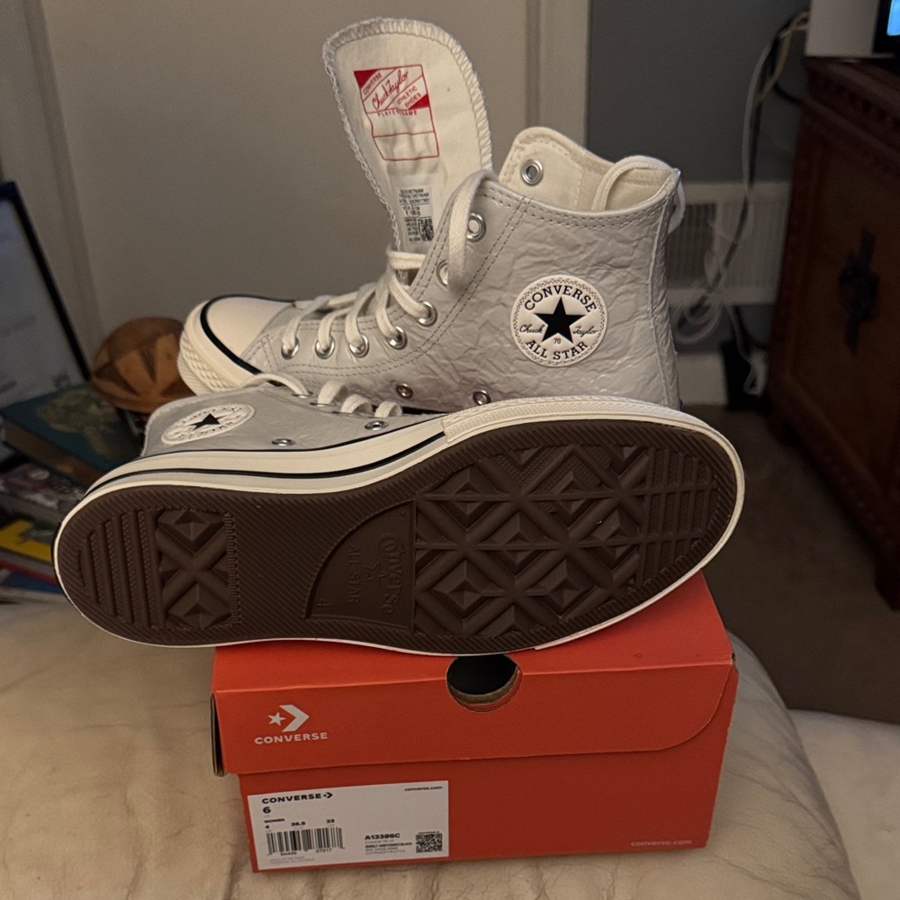 Converse Women High-Top Sneakers - barely grey/egret/black